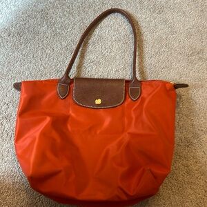 Longchamp Tote, Dark Orange